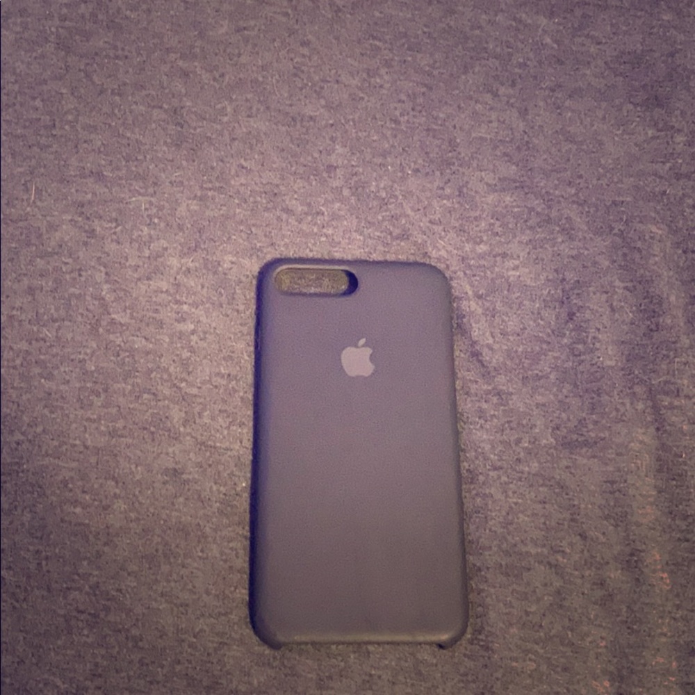 Apple-iPhone 8 plus black silicone phone case